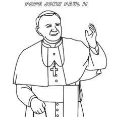 saint pope john paul ii coloring pages - photo #7