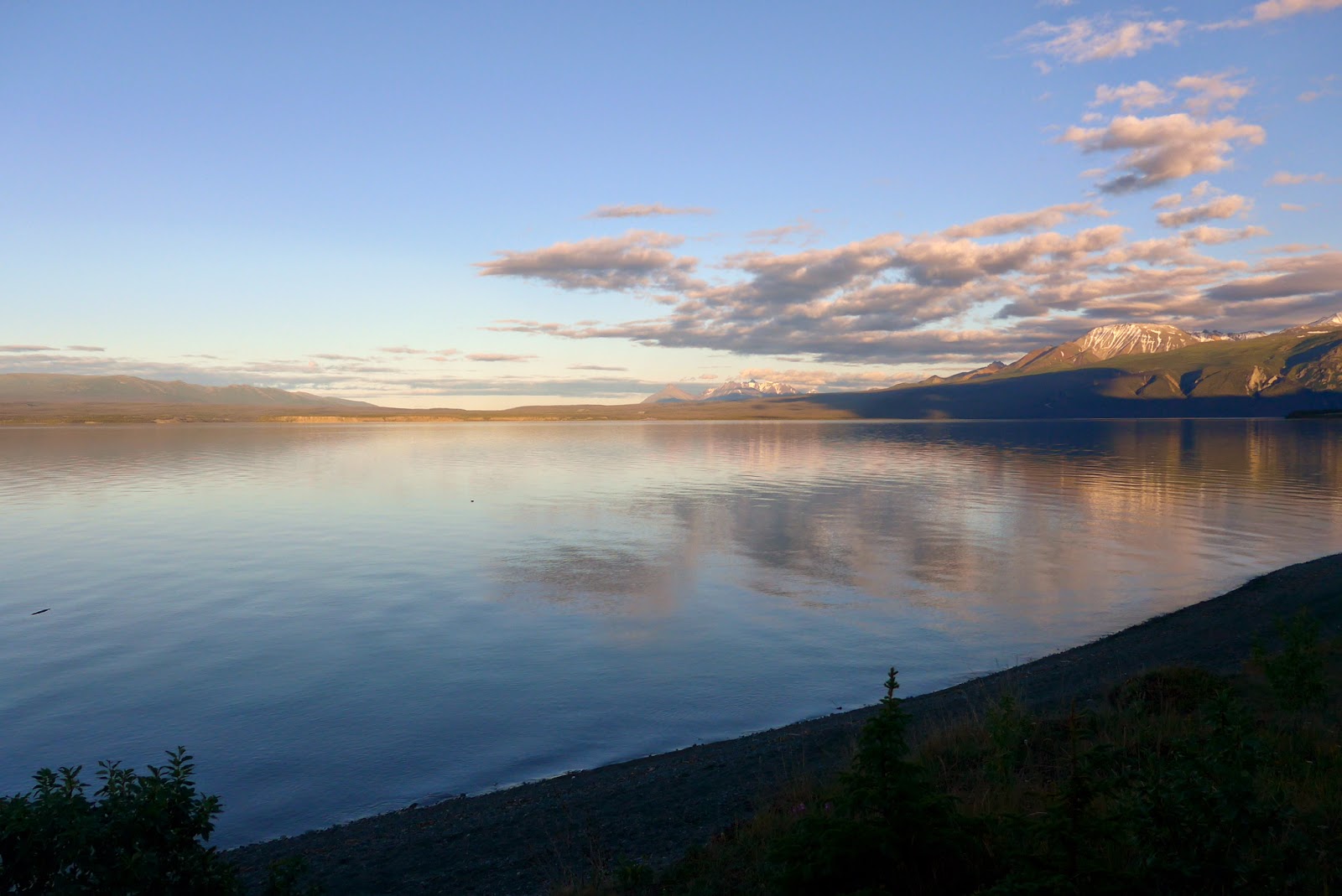 Kluane Lake, Yukon.