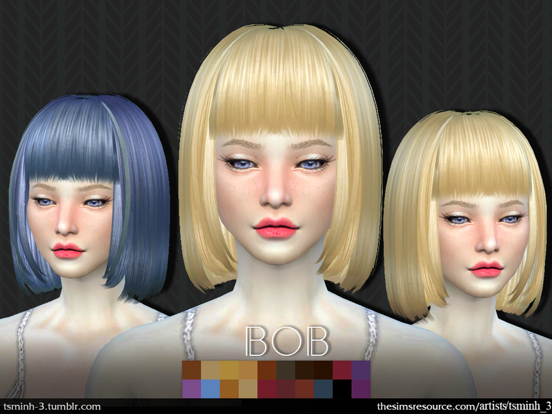Sims 4 CC's - The Best: Hair by tsminh_3