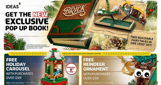 lego store calendar december 2018