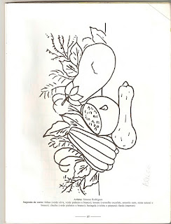 desenho beringela e legumes para pintar