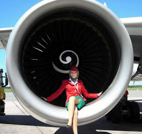 smiling, hypnotized stewardesses need love too