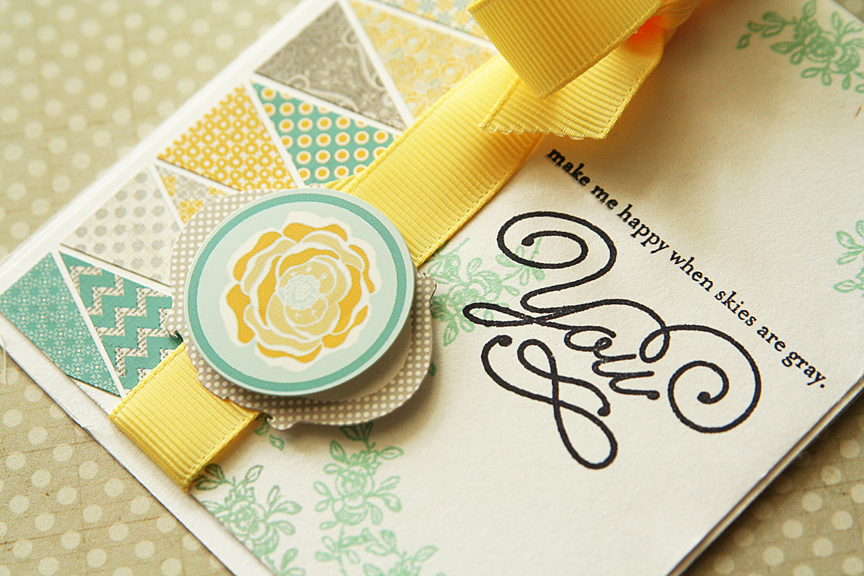 Homespun with Heart: Using stickers to add pattern and color.