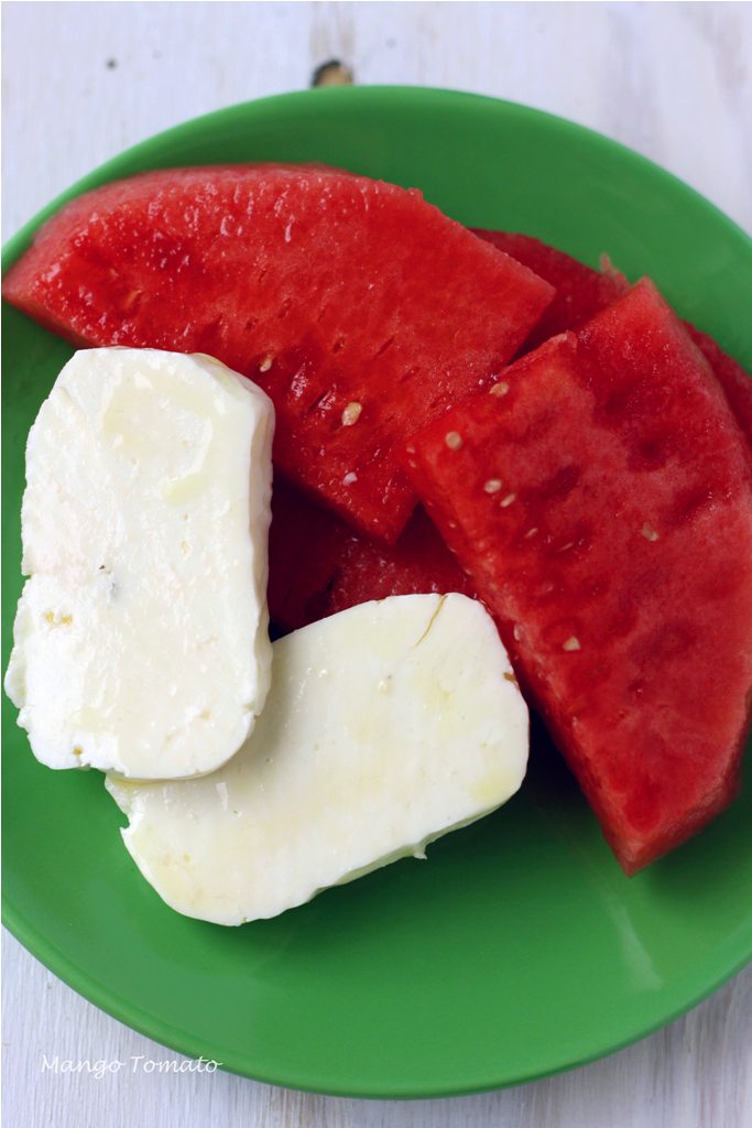 Mango & Tomato Grilled Halloumi & Watermelon Salad