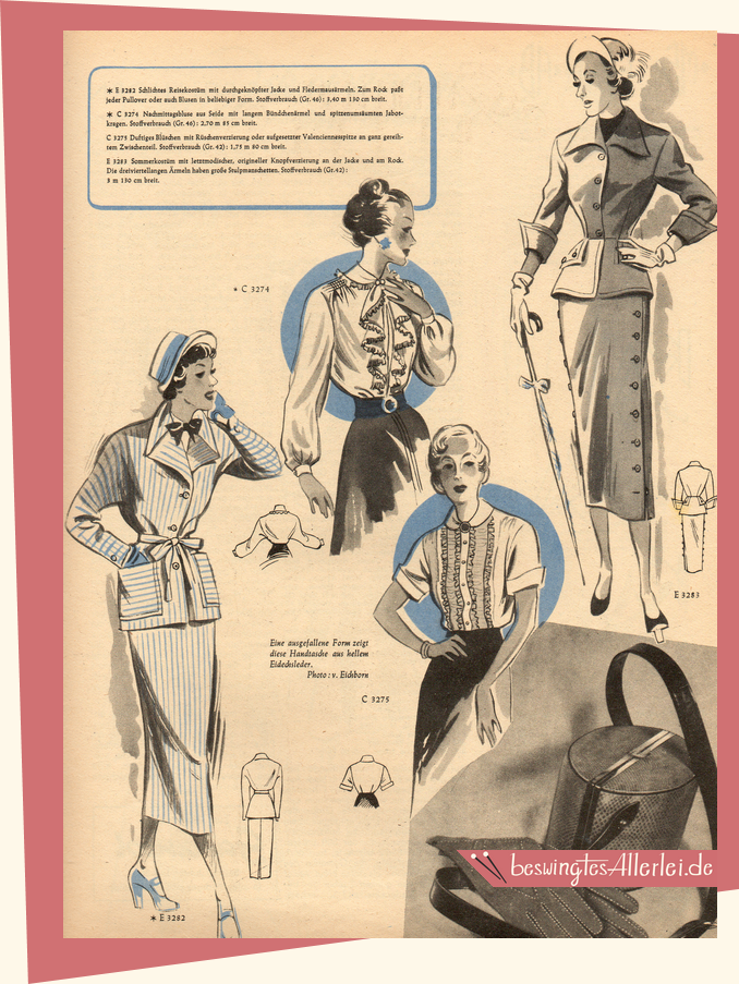 Praktikus Modenblatt für die Hausfrau 06/1949 || beswingtesallerlei.de