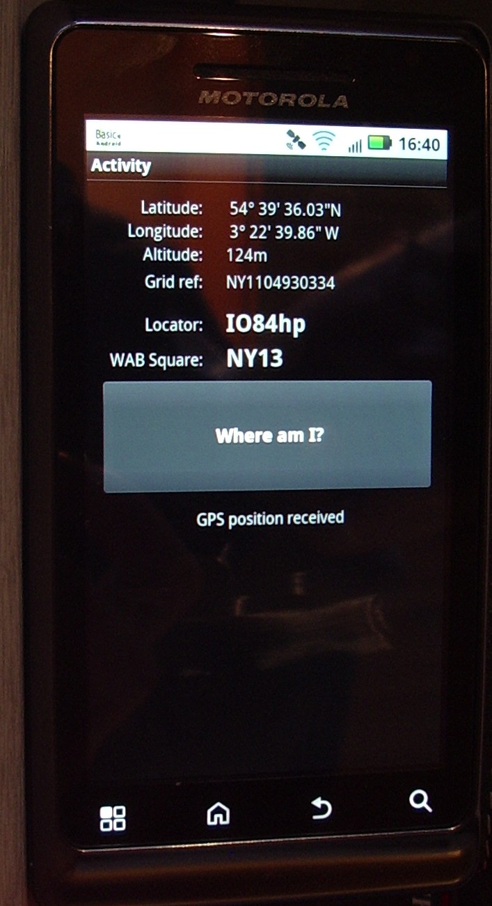 First ham app for Android •
