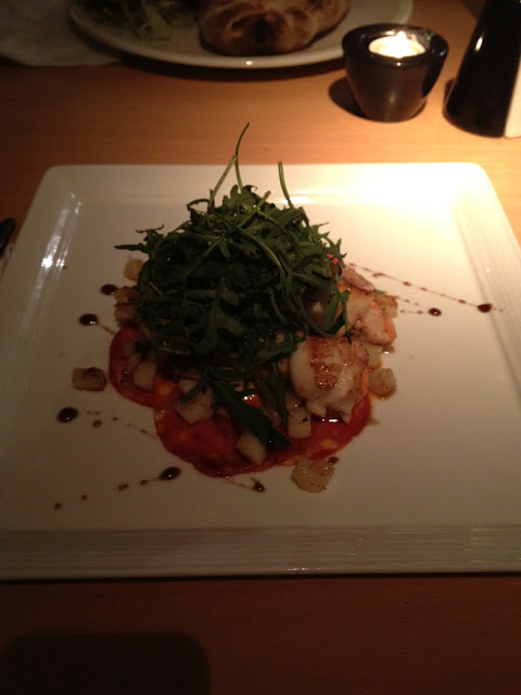 Scallops and Chorizo at Tusitala Restaurant, Edinburgh Scallops and Chorizo at Tusitala Restaurant, Edinburgh