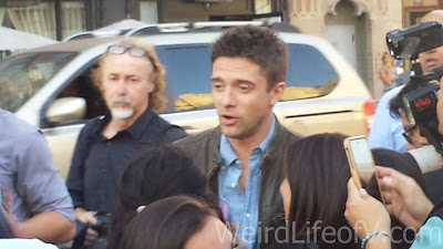 American Ultra Red Carpet Premiere Topher Grace at the American Ultra Red Carpet Premiere