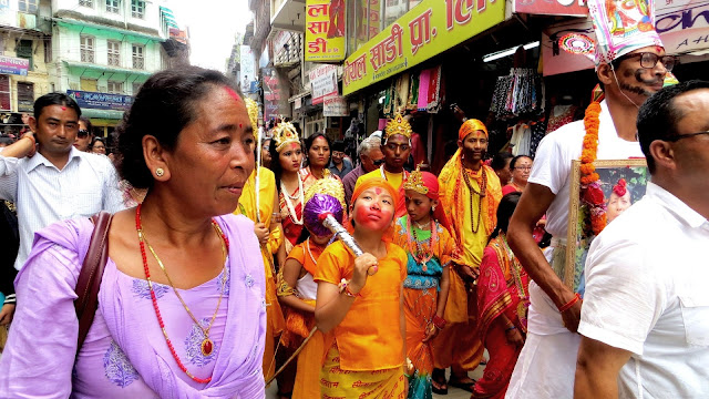 Gaijatra festival in Kathmandu