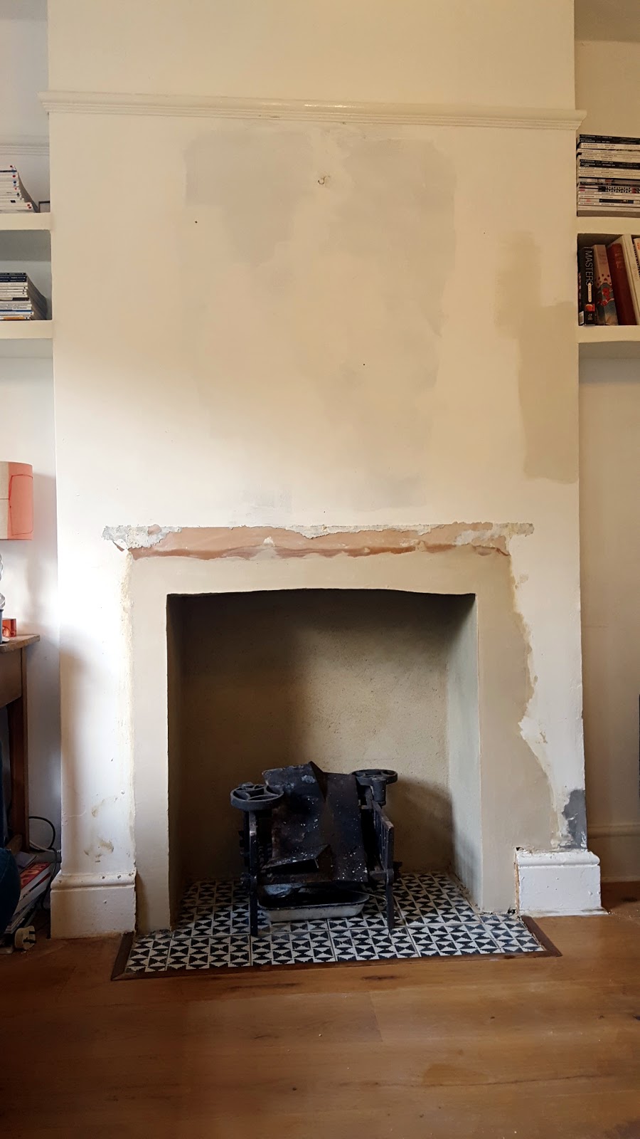 Heritage Plastering Restorations Fireplace plastered using Lime Plasters