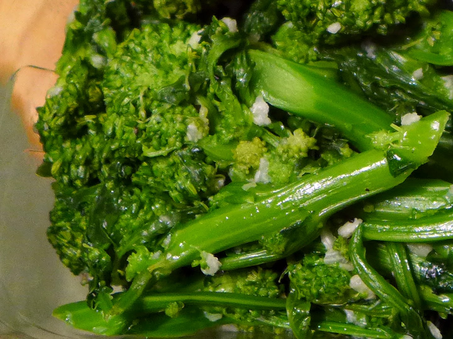 Vegan Family Home Cook Garlic Sautéed Broccoli Rabe