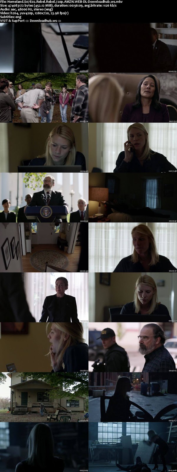 Homeland S07E02 450MB WEB-DL 720p ESubs