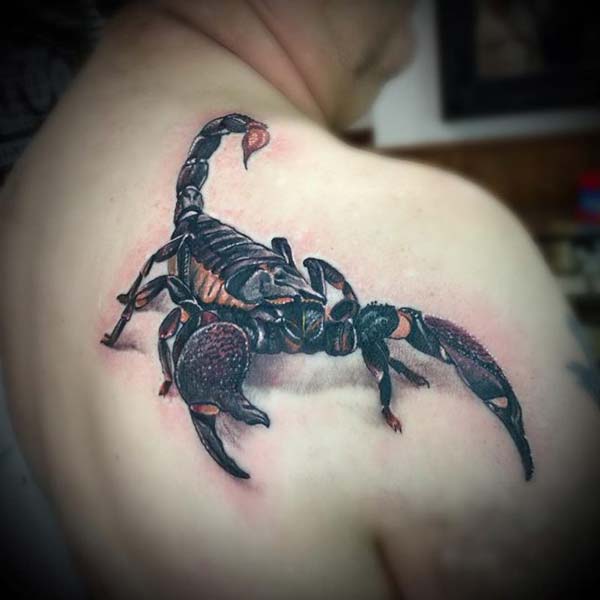 3d scorpion tattoo shoulder 3d scorpion tattoo shoulder