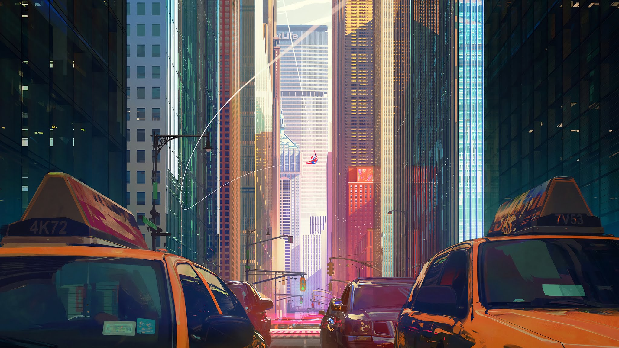 Spiderman City Buildings XFXWallpapers