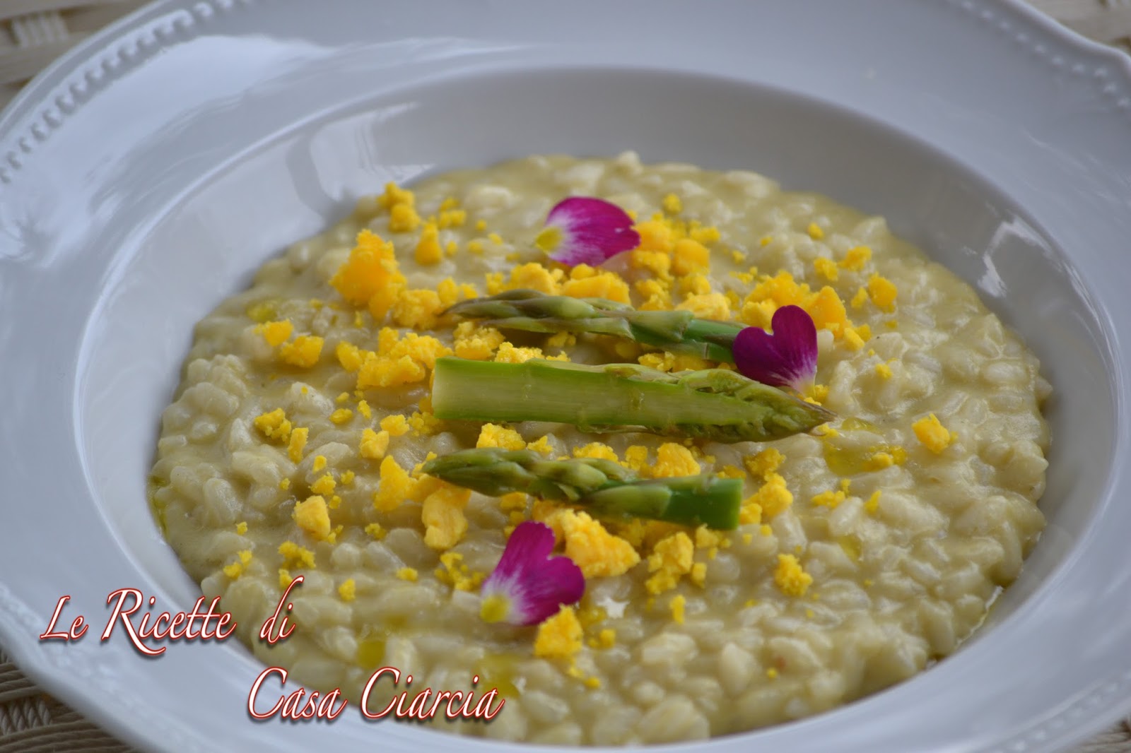 Le ricette di casa Ciarcia Risotto con crema di Asparagi e Taleggio