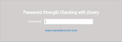 Test Password Strength using Javascript and Jquery
