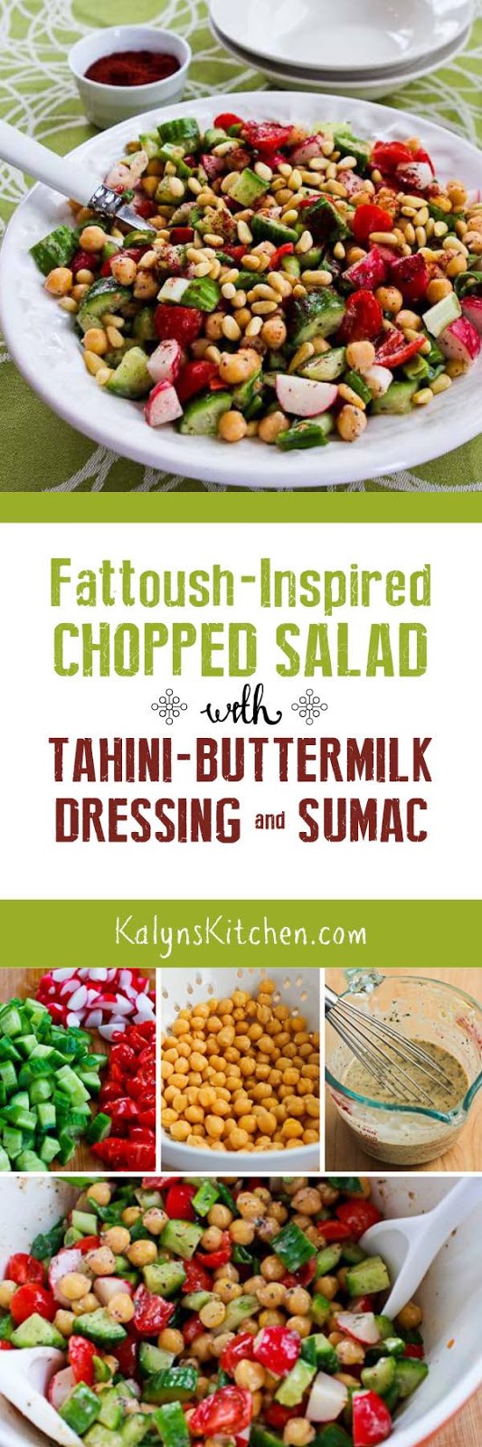 FattoushInspired Chopped Salad with TahiniButtermilk Dressing