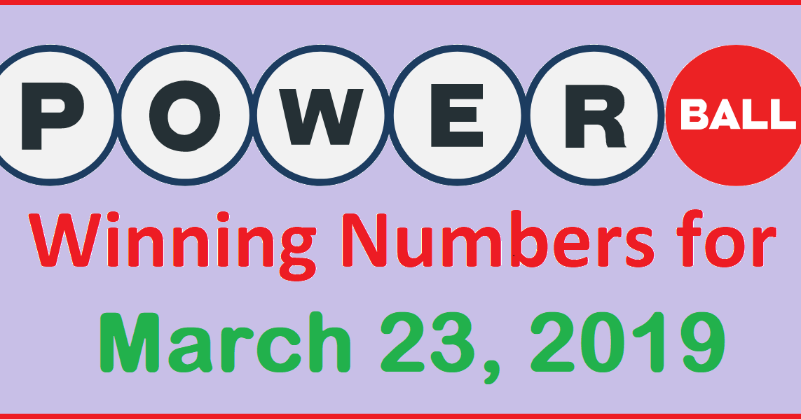 PowerBall Winning Numbers for Saturday, 23 March 2019