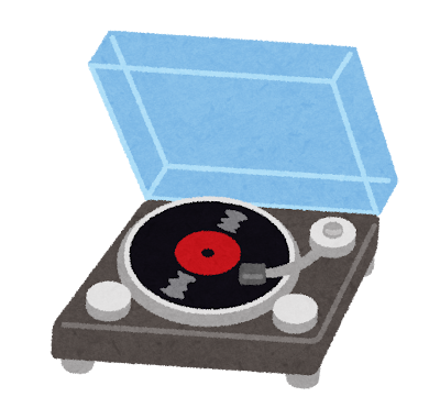 レコードプレイヤーのイラスト