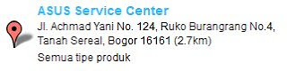 Alamat Service Center ASUS Service Center ASUS bogor