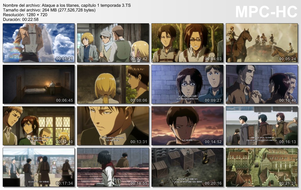 Attack on Titan - Tercera Temporada Parte 1 completo