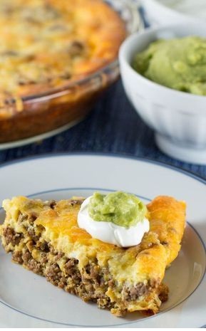 Crustless Low Carb Taco Pie (with taco seasoning recipe)