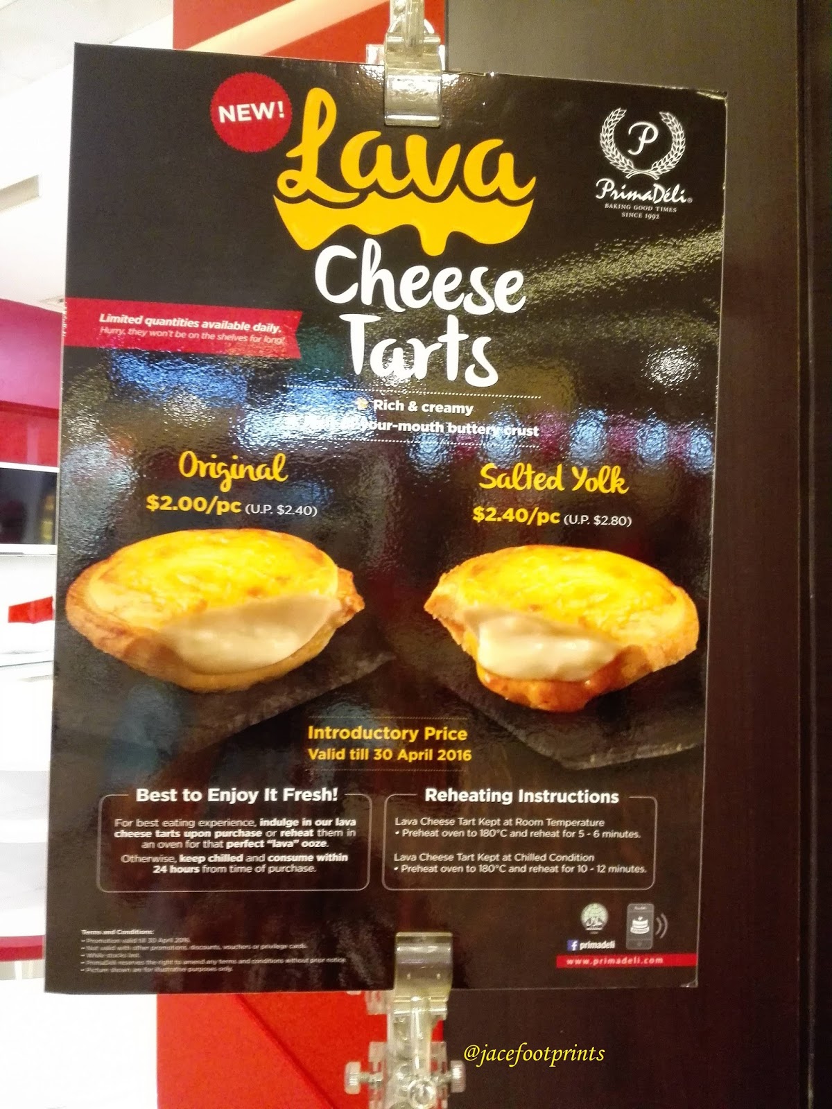 [Singapore] Prima Deli Salted Egg Yolk Lava Cheese Tart Just Another