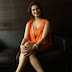 Saloni Legs Thigh Stills In Orange Dress At Movie Interview