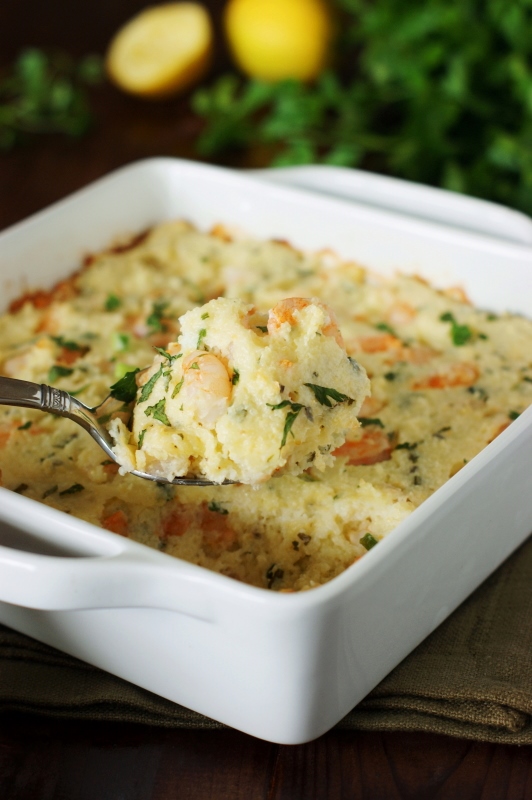 Shrimp and Grits Casserole The Kitchen is My Playground