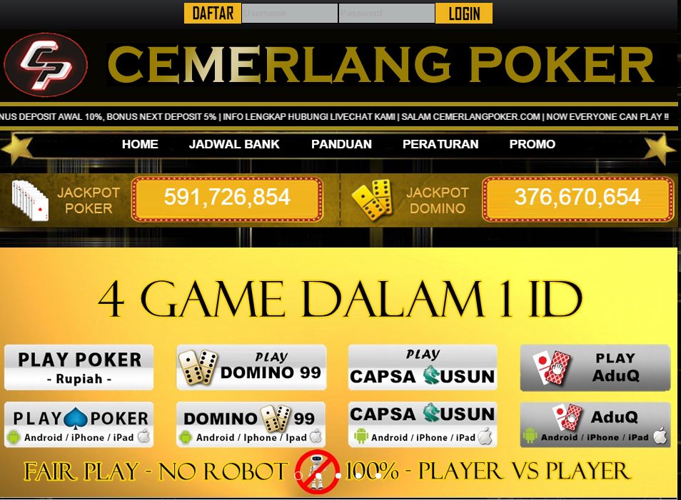 Agen Judi Poker Online Dan Domino Online