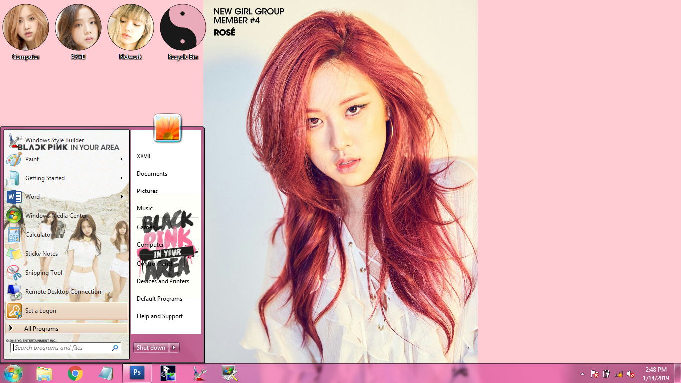 Download BLACKPINK Predebut Windows 7 Themes KNAW7T