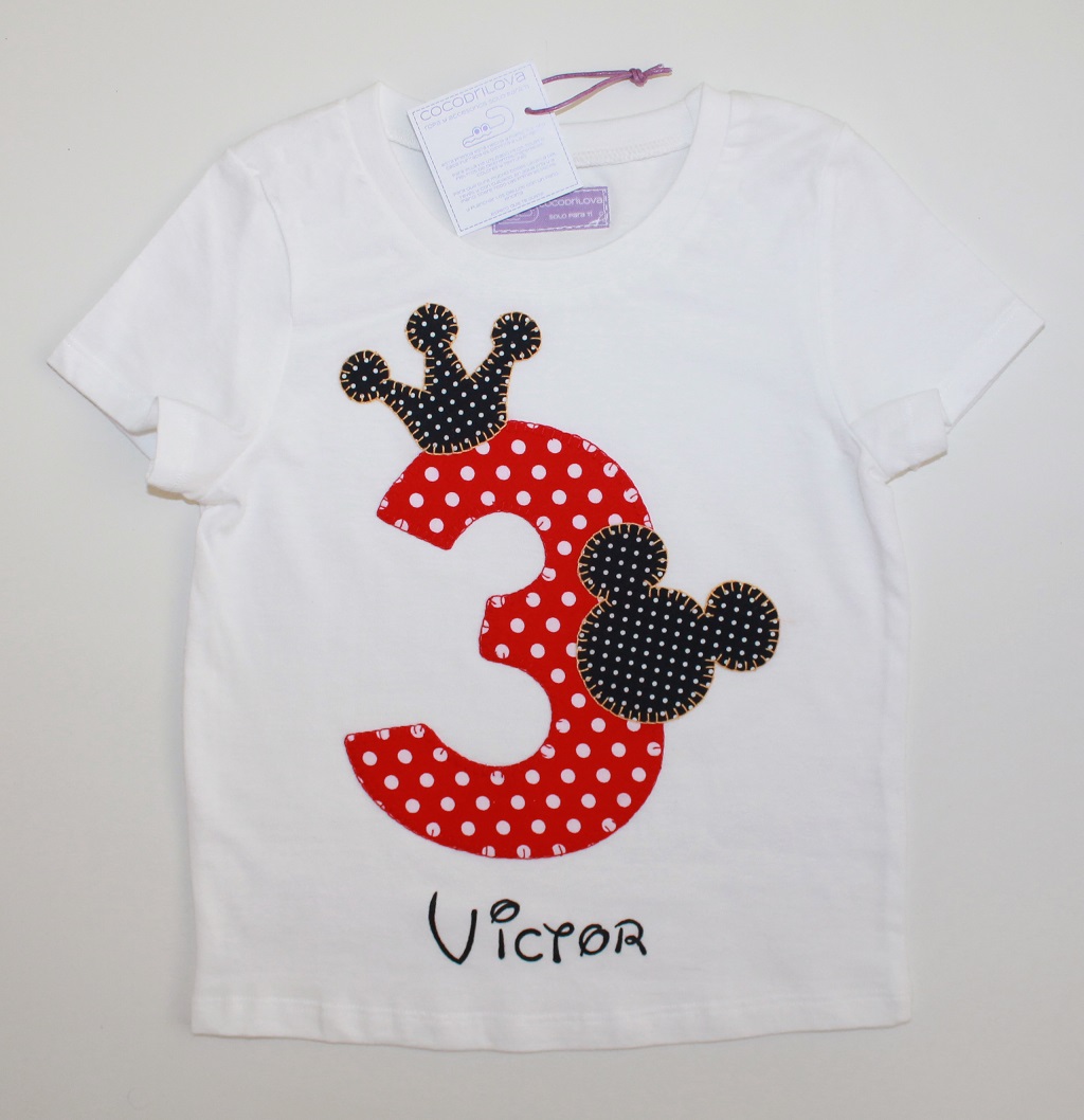 mueble cáncer batalla cocodrilova: camiseta de cumpleaños 3 años mickey mouse
