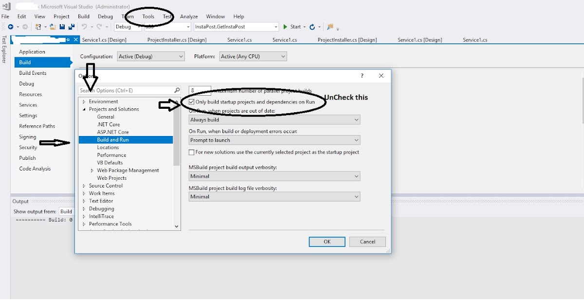 Visual Studio Build Issue Build 0 succeeded or uptodate, 0 failed