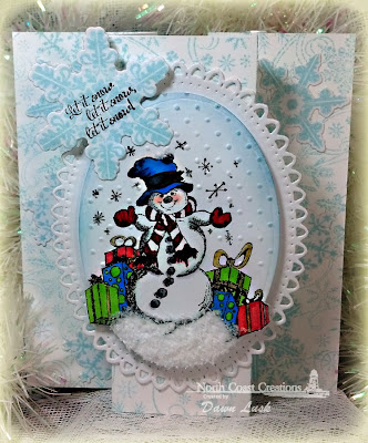 Stamps - North Coast Creations Let it Snow, Our Daily Bread Designs Snowflake Background, ODBD Custom Snowflakes Die