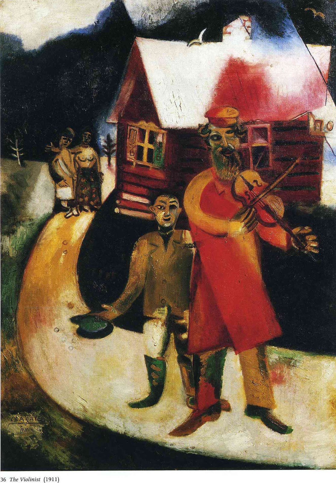 Ticmusart The Fiddler Marc Chagall 1914