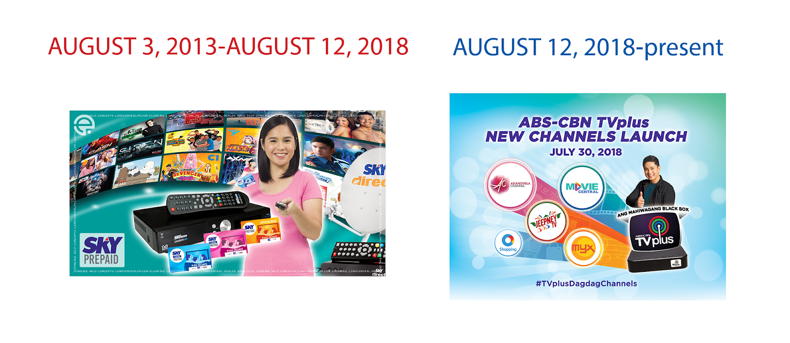 Muhlach Media Corporation Goodbye SKYcable Digibox Hello ABSCBN TV Plus