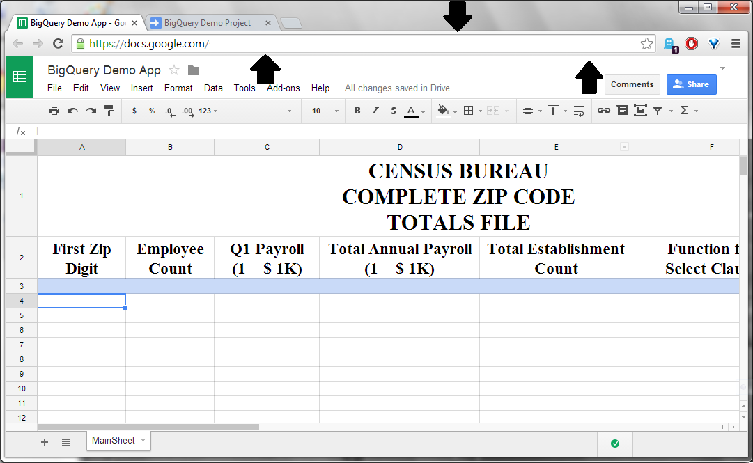 Frontend Google BigQuery with a Google Spreadsheet Part 4 The Script