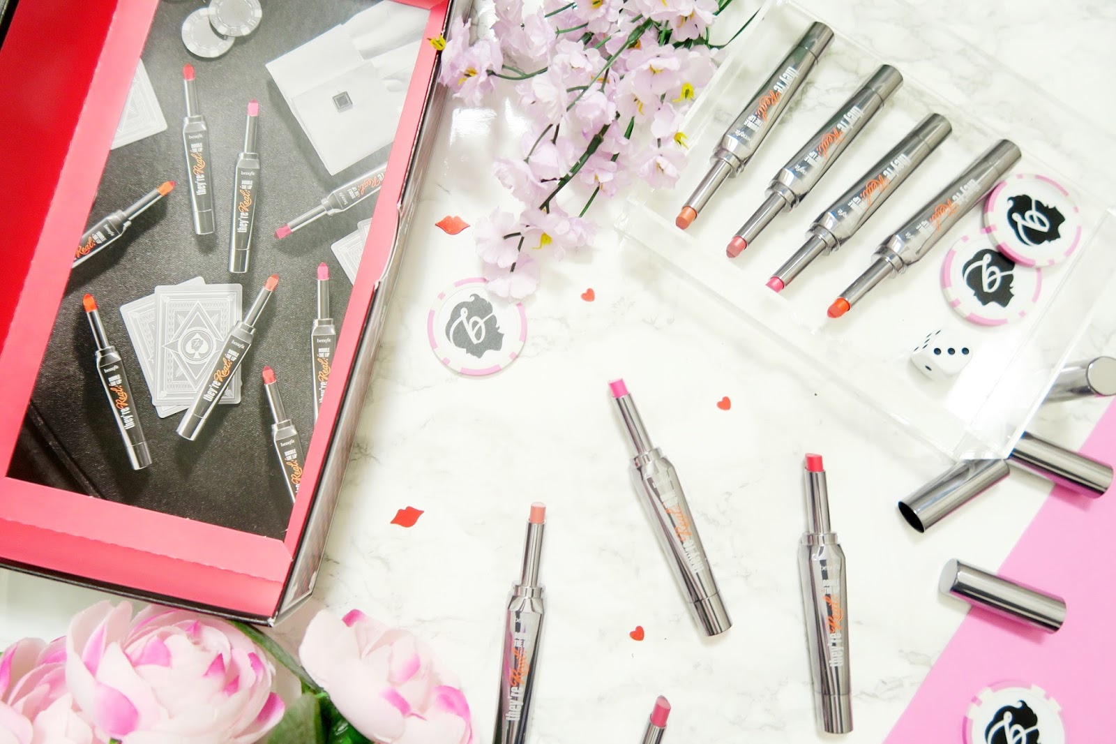 Benefit they’re Real! Double the Lip An image of Benefit they’re Real! Double the Lip & swatches