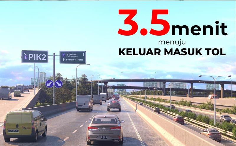 3,5 Menit dari Toll 3,5 Menit dari Toll