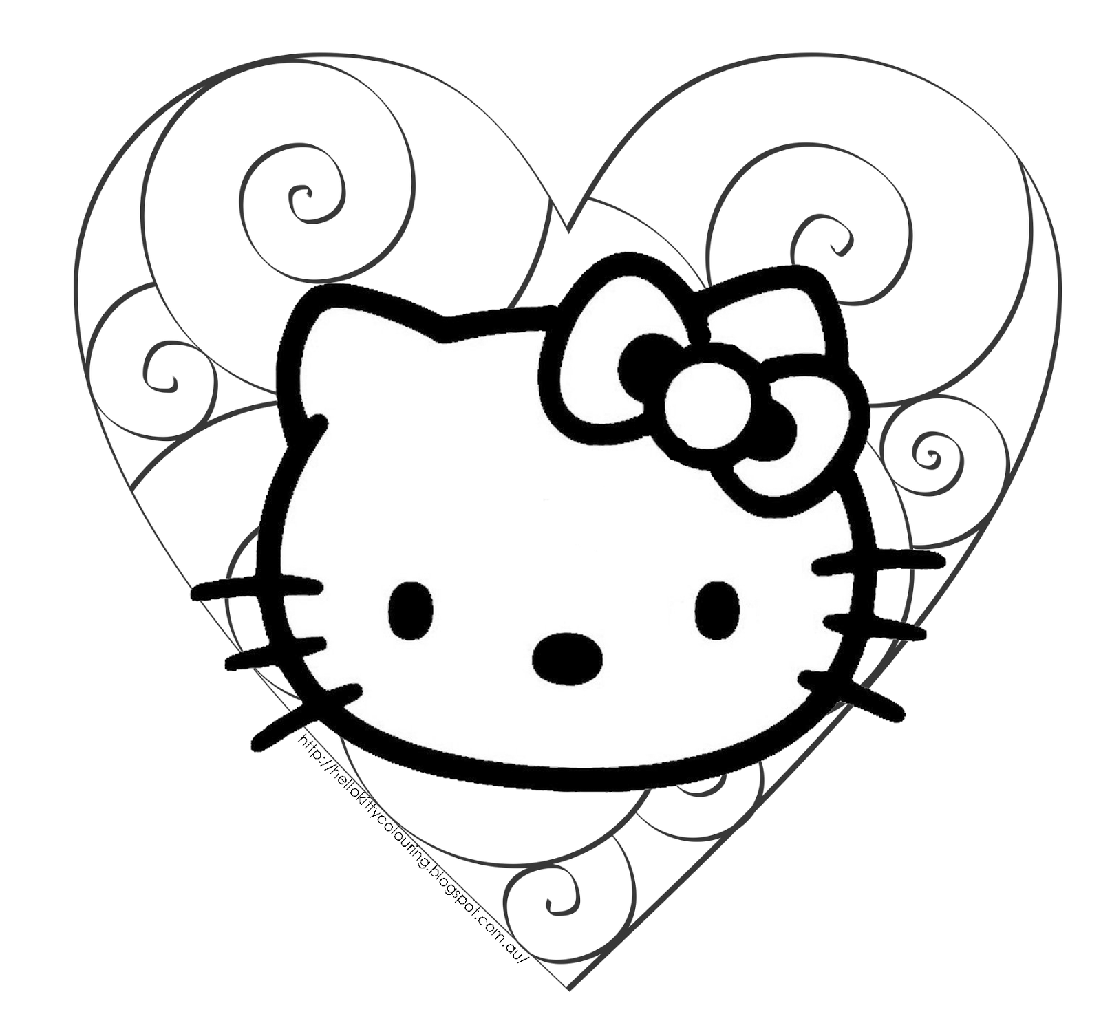 Hello kitty coloring Hello kitty and Coloring pages on Pinterest