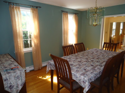 Dining room after painting.
