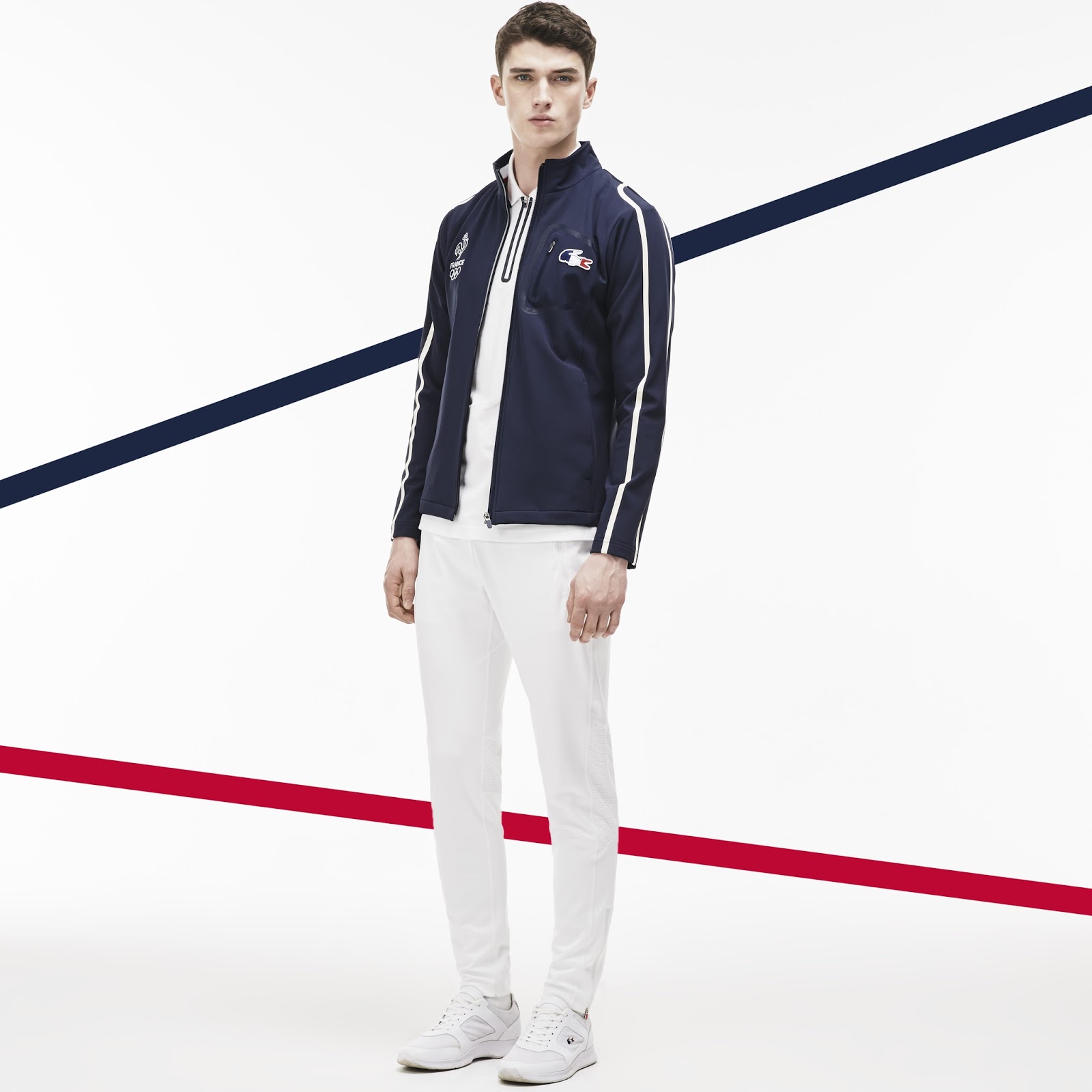 Lacoste pr?�sente les tenues officielles de la d?�l?�gation fran?�aise aux Jeux Olympique et 