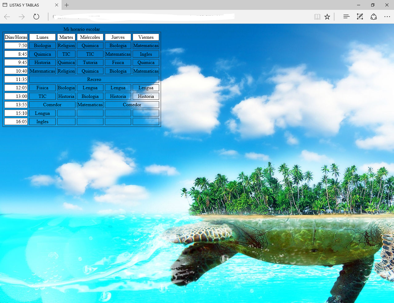 Programación básica de HTML Tablas y listas Guzmán Fernández