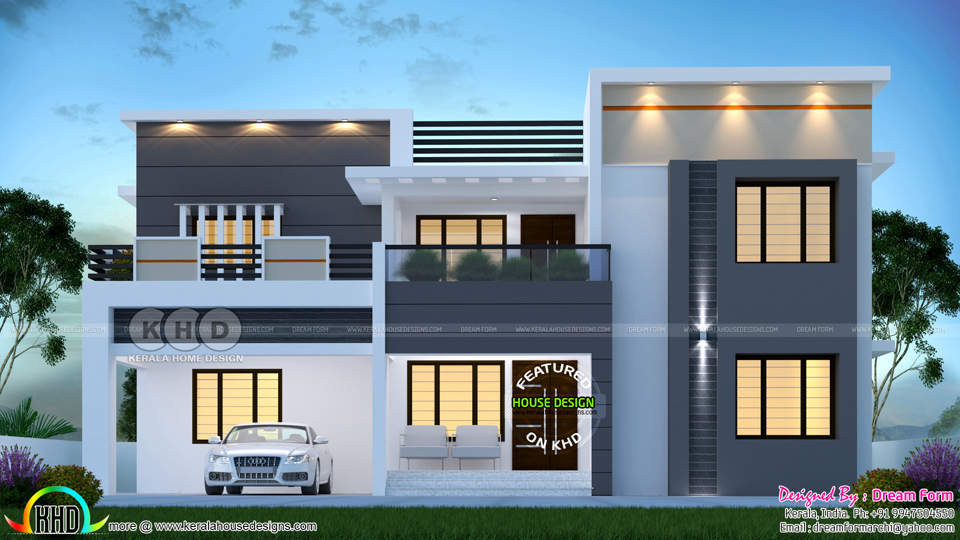 4 bedroom 2977 sq.ft modern home design Kerala Home Design and Floor