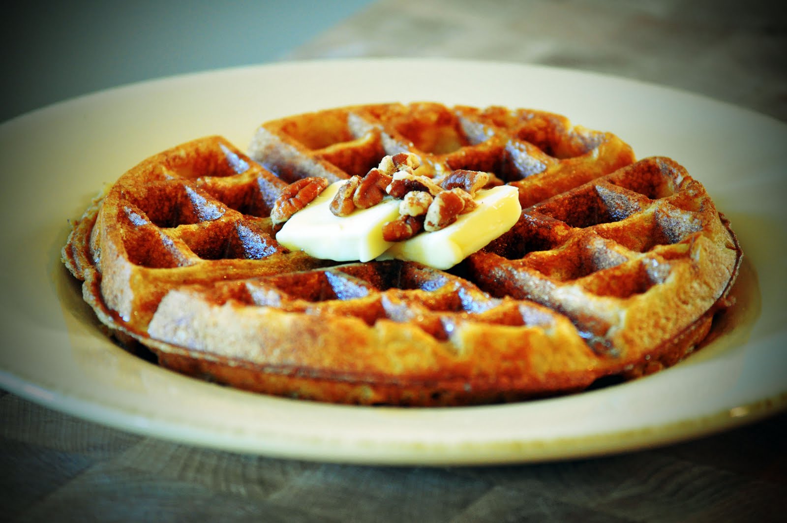 The Gluten Free Maestro Pumpkin Belgian Waffles