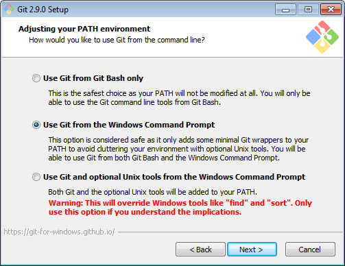 Git Gui - Installation Windows