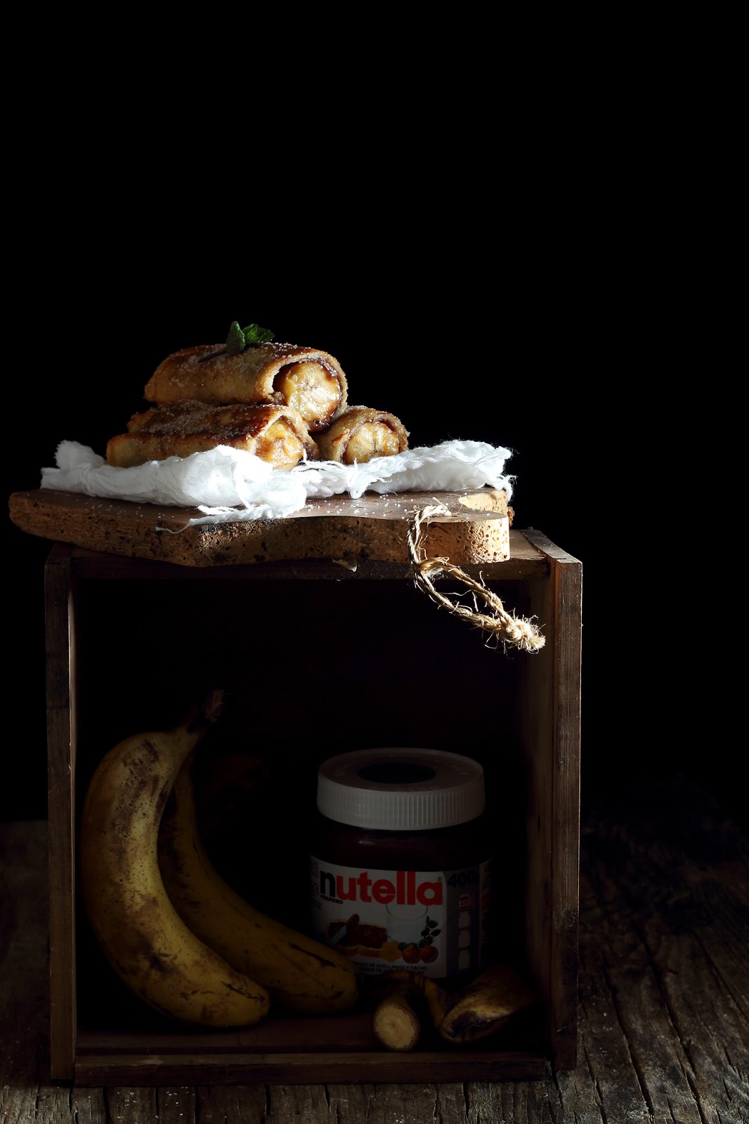 Torrijas de plátano y nutella ( French Toast Roll-Ups)