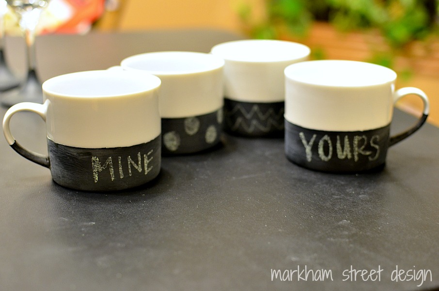 Laura Orr Interiors {31 Days} Chalkboard Coffee Mugs