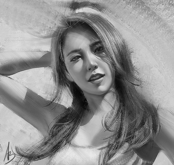 As ilustrações e pinturas digitais com lindas mulheres de Trung Bui Trung Bui artstation deviantart ilustrações mulheres orientais beleza sensualidade