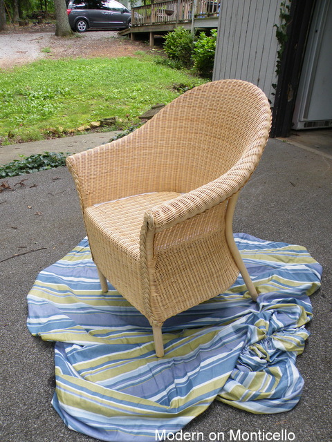 Best Colorful Makeover For Wicker Furniture with Spray Paint - Modern on  Monticello